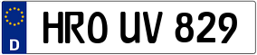Truck License Plate
